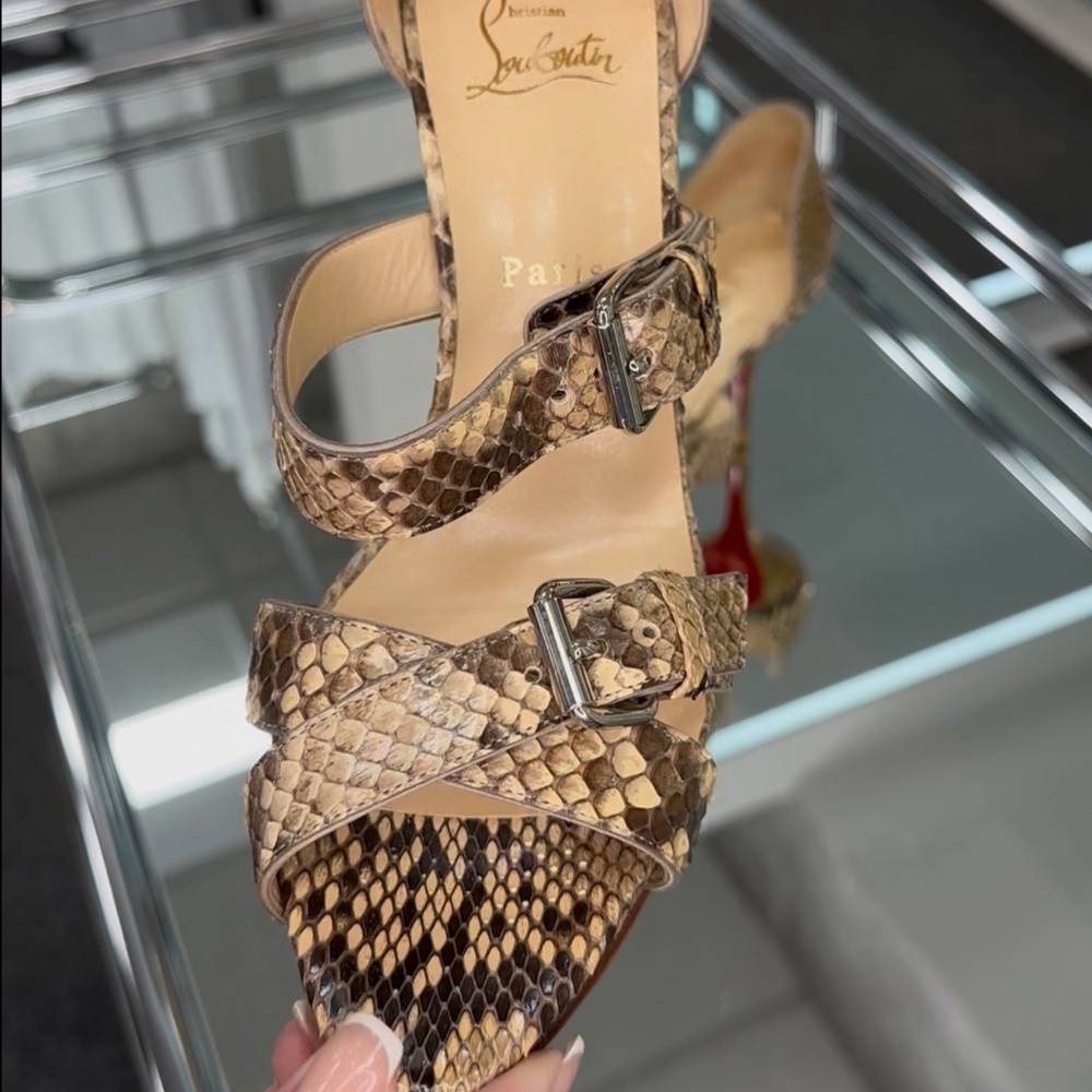 Christian Louboutin Python Sandal - image 1